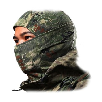 Cagoule camouflage de survie