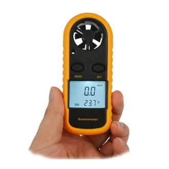 Anémomètre et Thermomètre portable avec écran digital