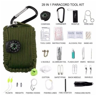 Kit pour survivre en foret et condition extreme et materiel de survie 