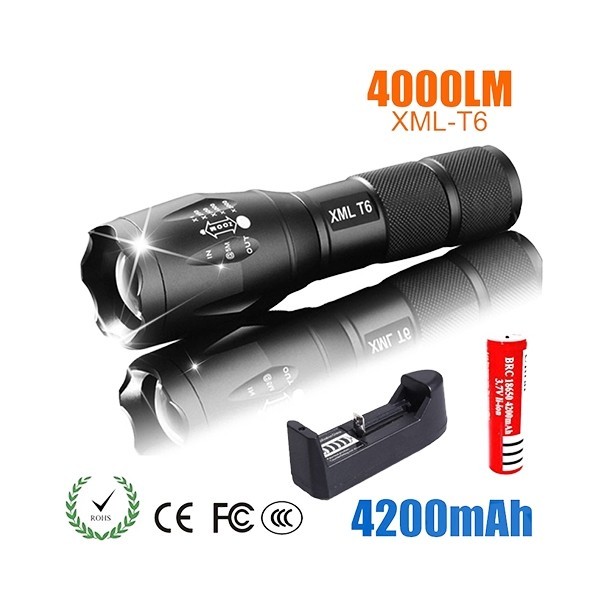 Lampe torche rechargeable puissante waterproof -