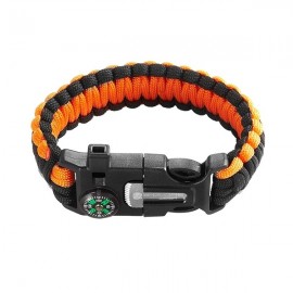 Bracelet paracord de Survie Boussole Sifflet et Lame