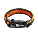 Bracelet paracord de Survie Boussole Sifflet et Lame